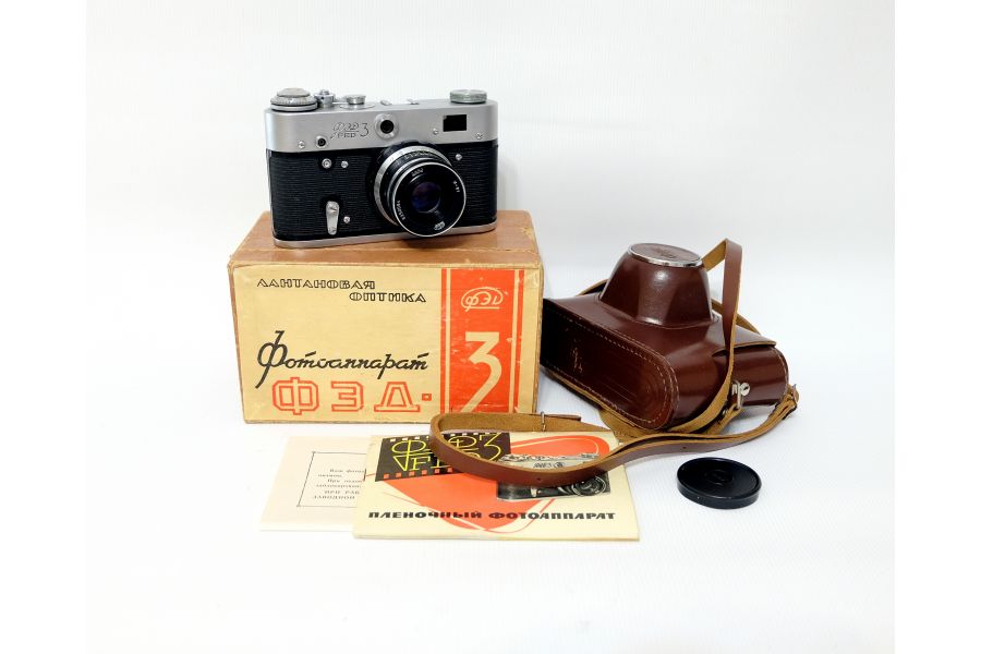 Комплект фотокамера Фэд 3 + Индустар-61 в упаковке