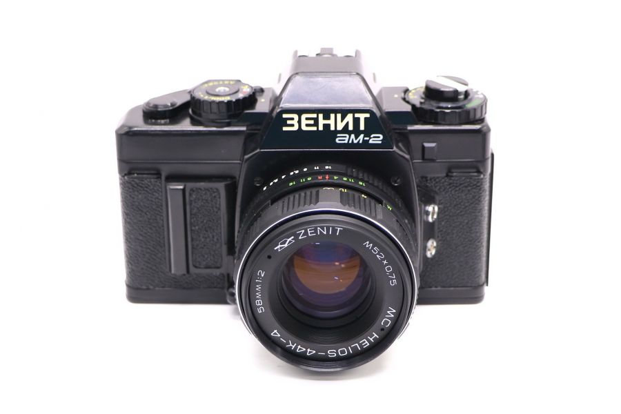 Фотокамера Зенит АМ2 + Гелиос-44К-4 (КМЗ, 1993)