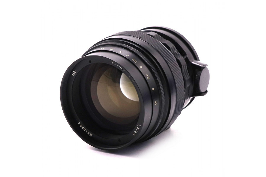 Объектив Гелиос-40-2 1,5/85 в тубусе (КМЗ, 1974)