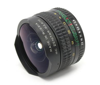 Объектив Зенитар-М МС 16mm f/2.8 Fish-eye (КМЗ)