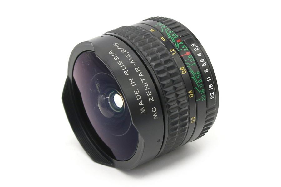 Объектив Зенитар-М МС 16mm f/2.8 Fish-eye (КМЗ)
