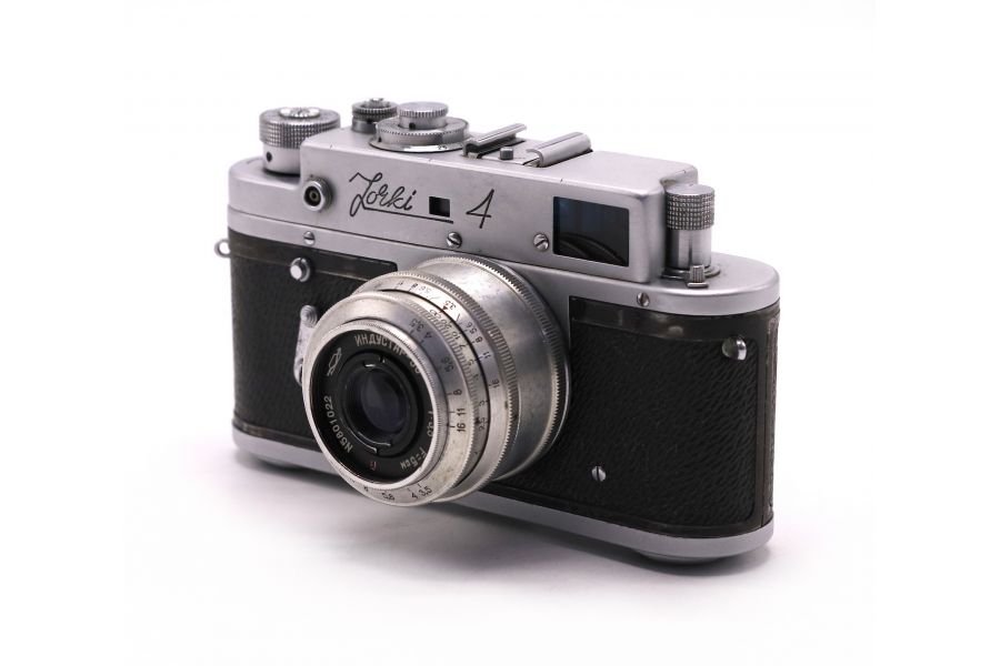 Фотоаппарат Зоркий 4 + Индустар 50 (КМЗ, 1962)