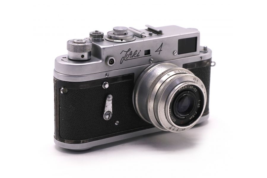 Фотоаппарат Зоркий 4 + Индустар 50 (КМЗ, 1962)