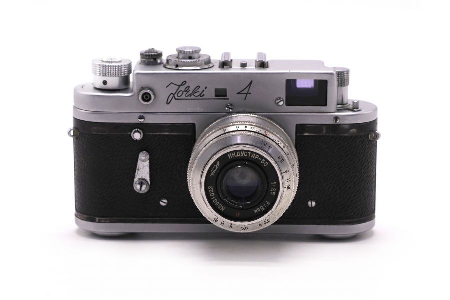 Фотоаппарат Зоркий 4 + Индустар 50 (КМЗ, 1962)