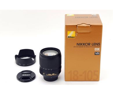 Объектив Nikon 18-105mm f/3.5-5.6G AF-S ED DX VR в упаковке