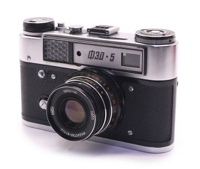 Фотоаппарат Фэд 5 + Индустар-61л/д (СССР, 1989)