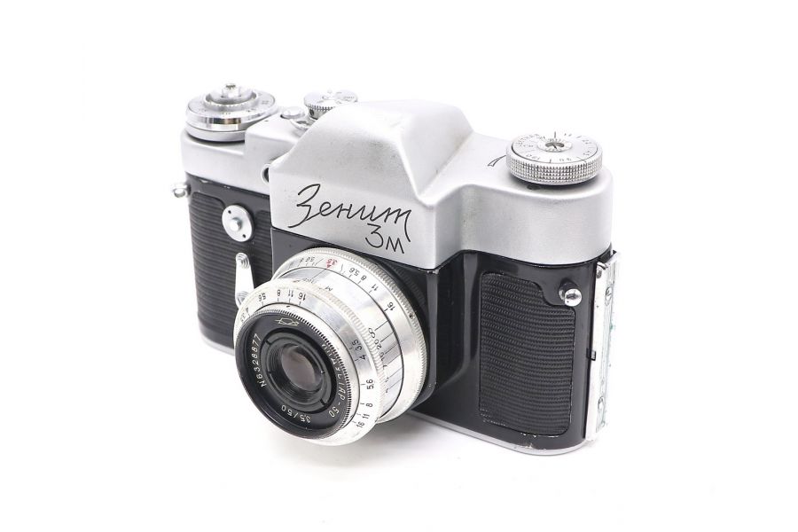 Фотоаппарат Зенит 3М + Индустар-50 (КМЗ, 1963)