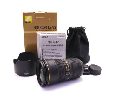 Объектив Nikon 24-70mm f/2.8E ED VR AF-S Nikkor в упаковке