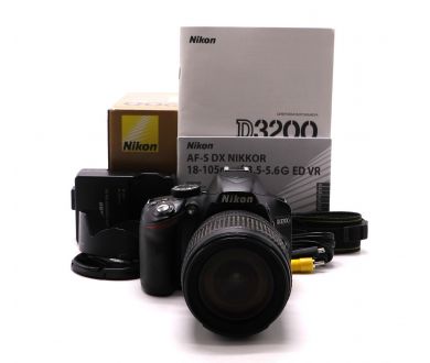 Nikon D3200 kit в упаковке (пробег 38700 кадров)