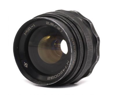 Объектив Мир-1 2.8/37 black GPB М42 (СССР, 1974)
