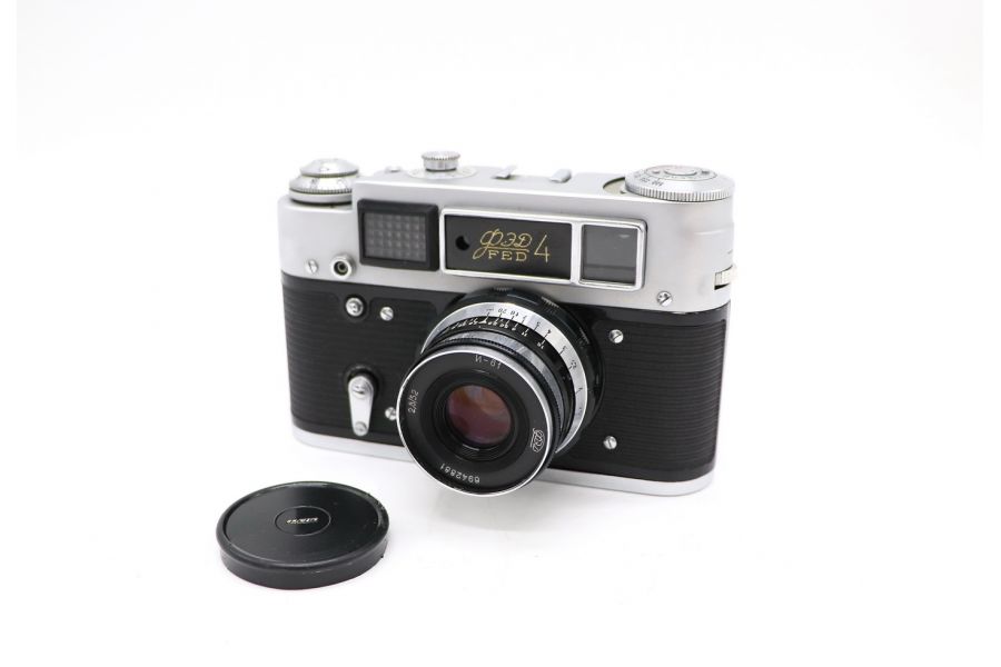 Зеркальный фотоаппарат Фэд 4 + Индустар-61 (СССР)