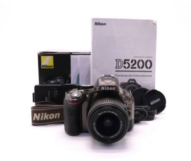 Фотокамера Nikon D5200 kit в упаковке (пробег 6740 кадров)