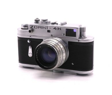 Плёночный фотоаппарат Зоркий 4К + Юпитер-8 (СССР)