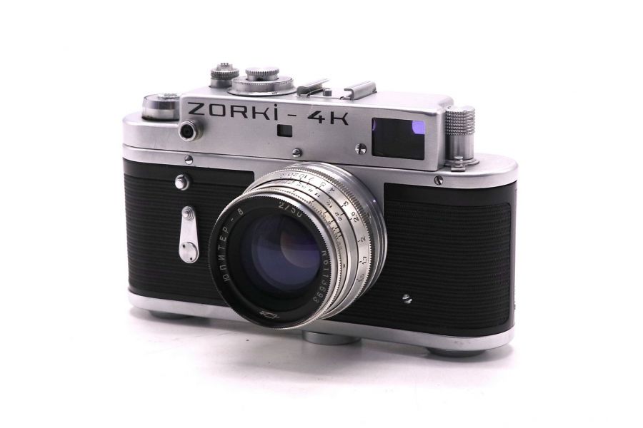 Плёночный фотоаппарат Зоркий 4К + Юпитер-8 (СССР)