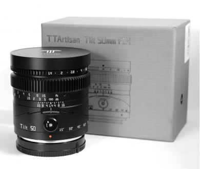 Объектив TTartisan 50mm F1.4 Tilt для Fujifilm FX