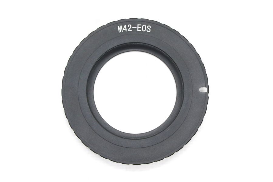 Переходник M42 - Canon EOS black с чипом