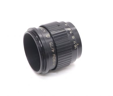 Индустар-90У 75mm f/4 советский объектив (ЛЗОС)