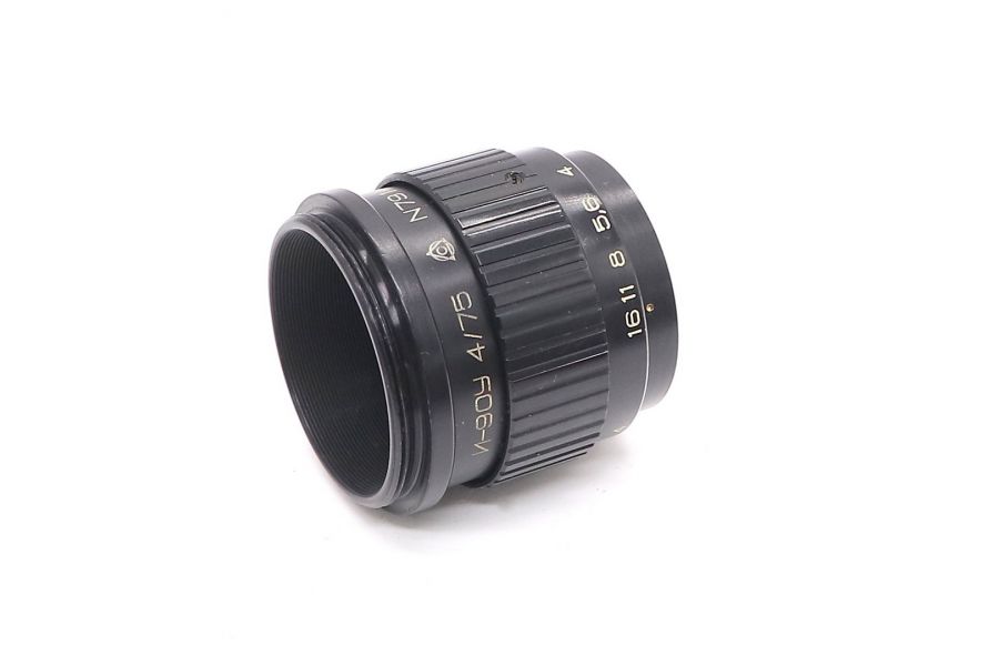 Индустар-90У 75mm f/4 советский объектив (ЛЗОС)