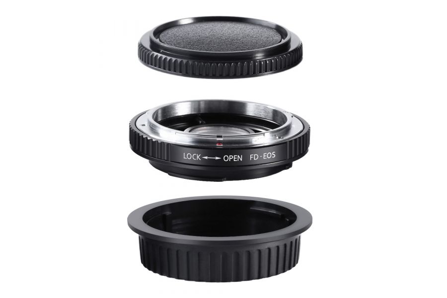 Переходник Canon FD - Canon EOS с линзой K&F Concept