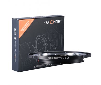 Переходник Olympus OM - Canon EOS K&F Concept механический, черный