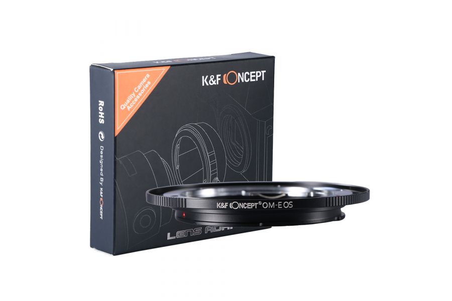 Переходник Olympus OM - Canon EOS K&F Concept механический, черный