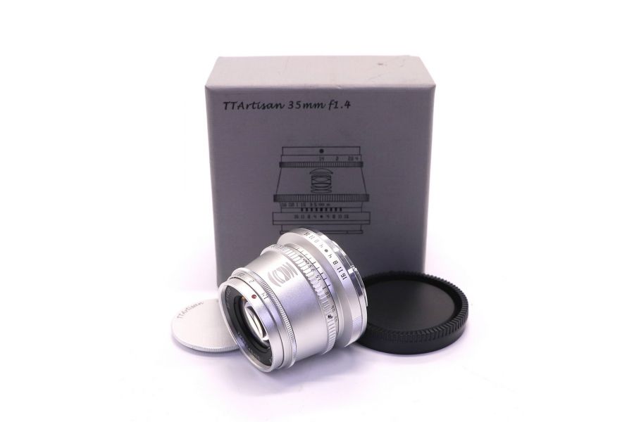 Объектив TTartisan 35mm F1.4 APS-C для Sony E Серебро