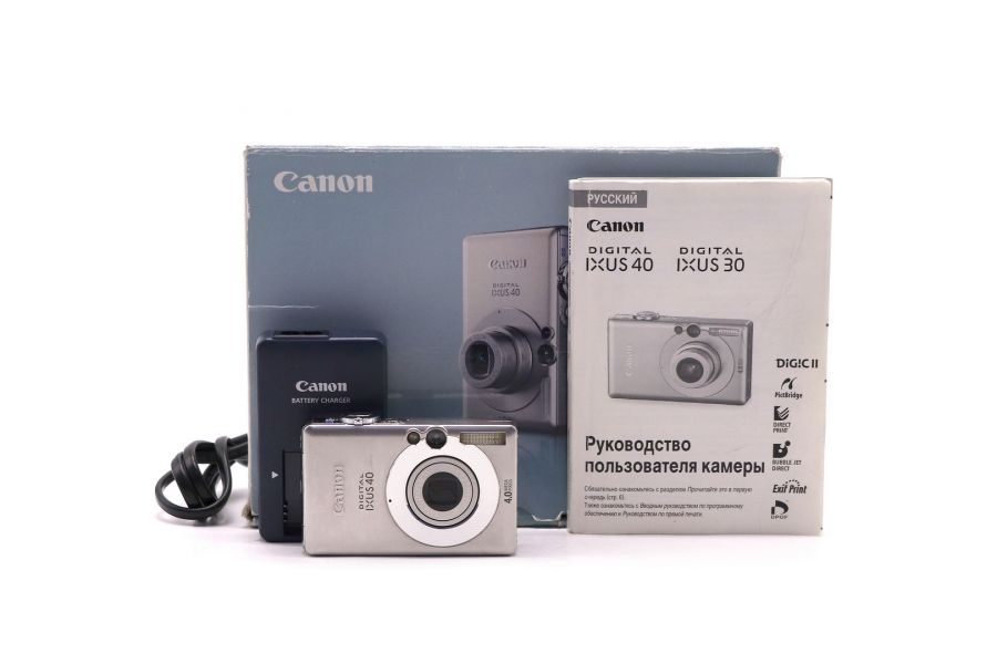 Фотоаппарат Canon Digital IXUS 40 в упаковке