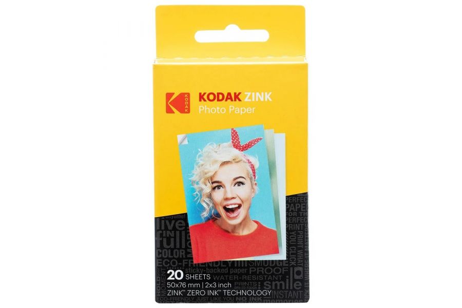 Фотобумага Kodak 2''x3'' Premium Zink (20 листов) глянцевая, водостойкая