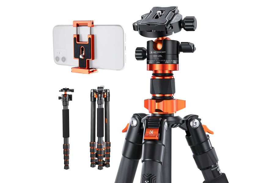 Штатив K&F Concept KF09.093V2 D255C4 + BH-28L