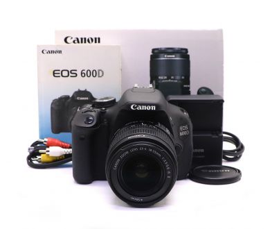 Canon EOS 600D kit в упакове (пробег 7470 кадров)