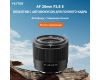Объектив автофокусный Viltrox 20mm F2.8 для Sony E