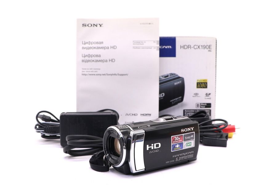 Видеокамера цифровая Sony HDR-CX190E в упаковке