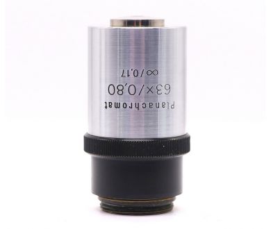 Объектив микроскопа Carl Zeiss Jena Planachromat 63x