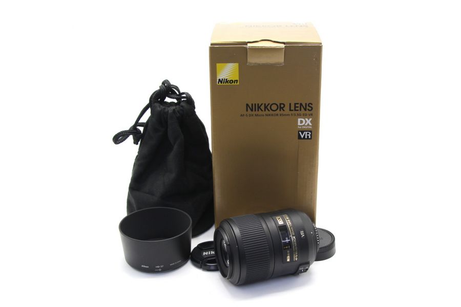 Nikon 85mm f/3.5G ED AF-S DX VR Micro Nikkor в упаковке