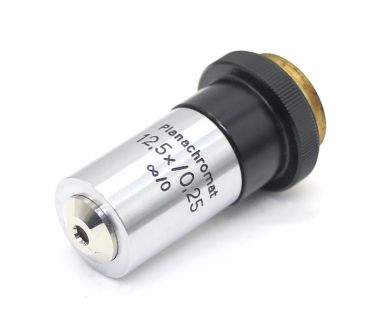 Объектив микроскопа Carl Zeiss Jena Planachromat 12,5x/0,25