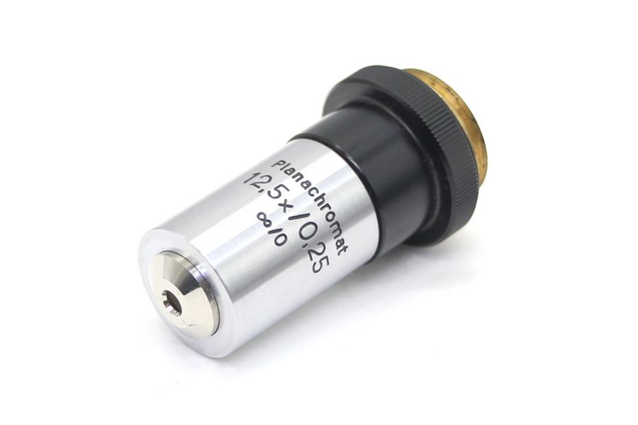 Объектив микроскопа Carl Zeiss Jena Planachromat 12,5x/0,25