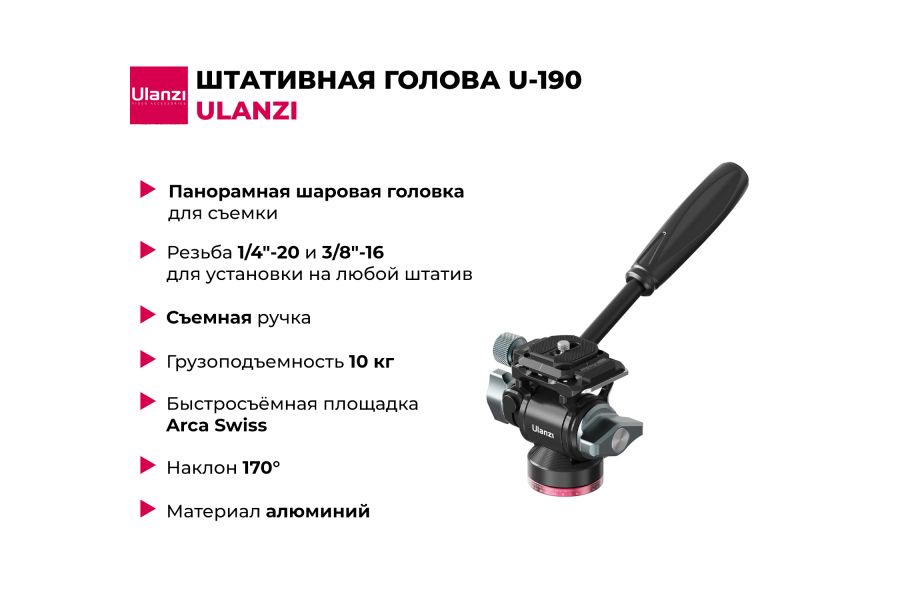 Штативная голова Ulanzi U-190