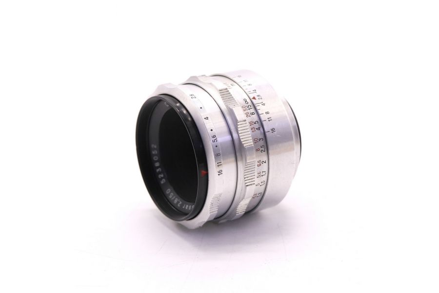 Tessar 2.8/50 Carl Zeiss Jena silver М42 (Germany, 1953г.)