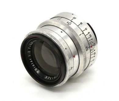 Biotar 2/58 T CZJ 17-ти лепестковый silver Exakta