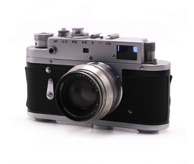 Фотокамера Зоркий 4 / Zorki-4 + Юпитер-8 silver