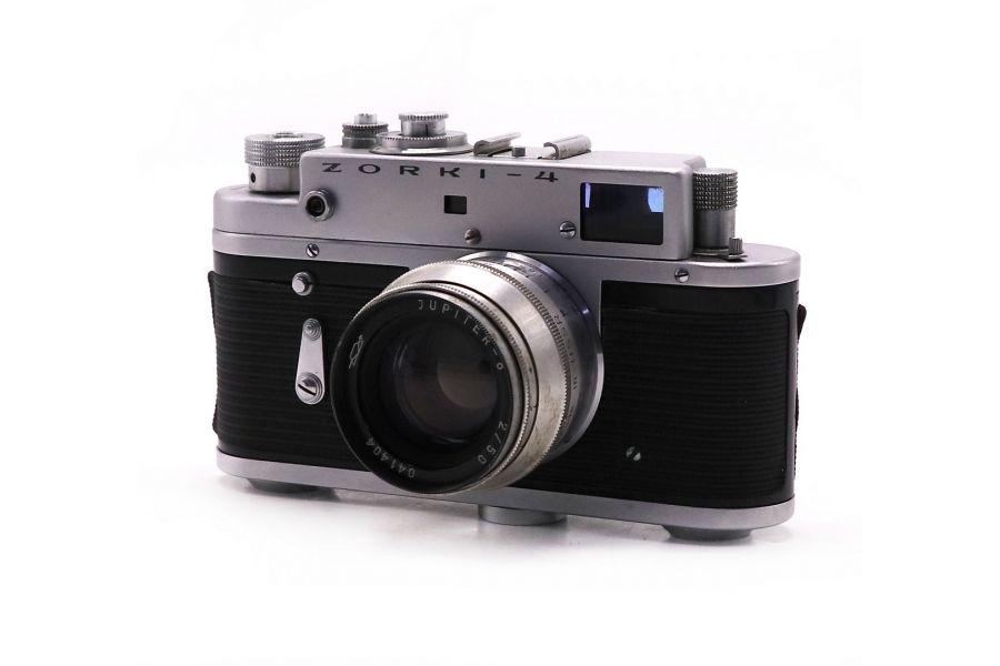 Фотокамера Зоркий 4 / Zorki-4 + Юпитер-8 silver