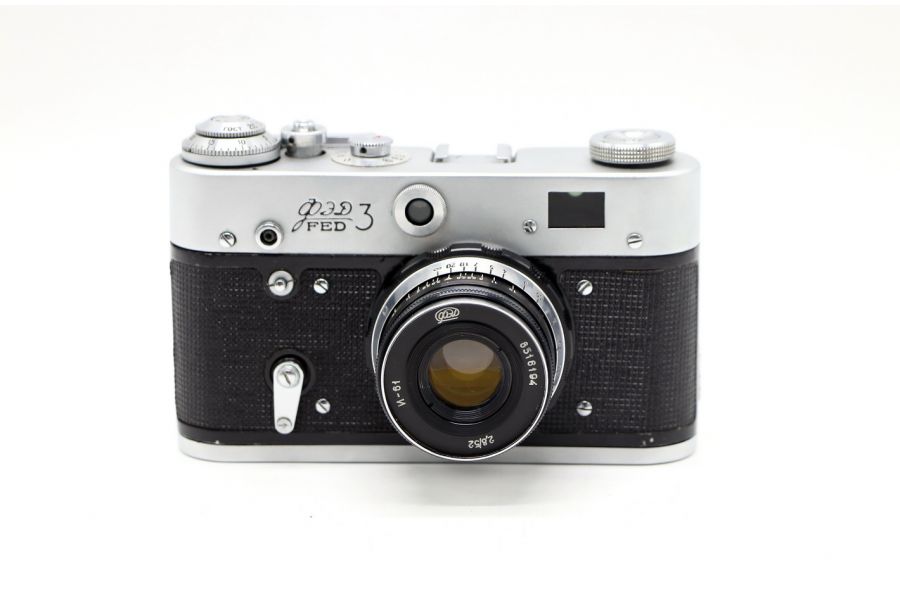Фотоаппарат Фэд 3 + Индустар-61 (СССР. 1986)