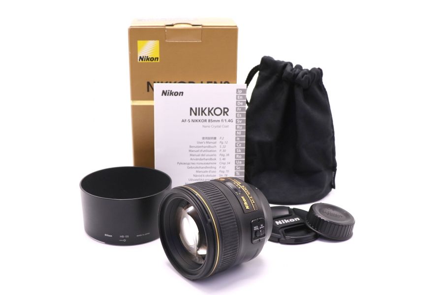 Nikon 85mm f/1.4G AF-S Nikkor в упаковке