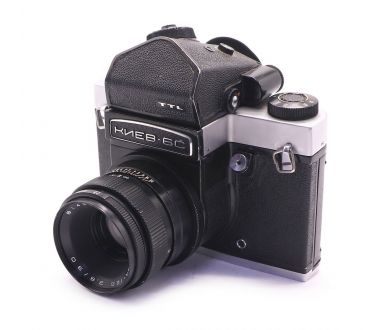 Фотоаппарат Киев 6С + Вега-12Б (СССР, 1982)