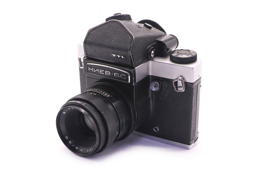 Фотоаппарат Киев 6С + Вега-12Б (СССР, 1982)