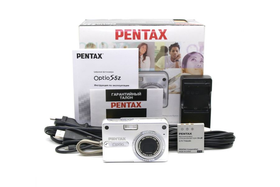 Фотоаппарат компактный Pentax Optio S5Z в упаковке