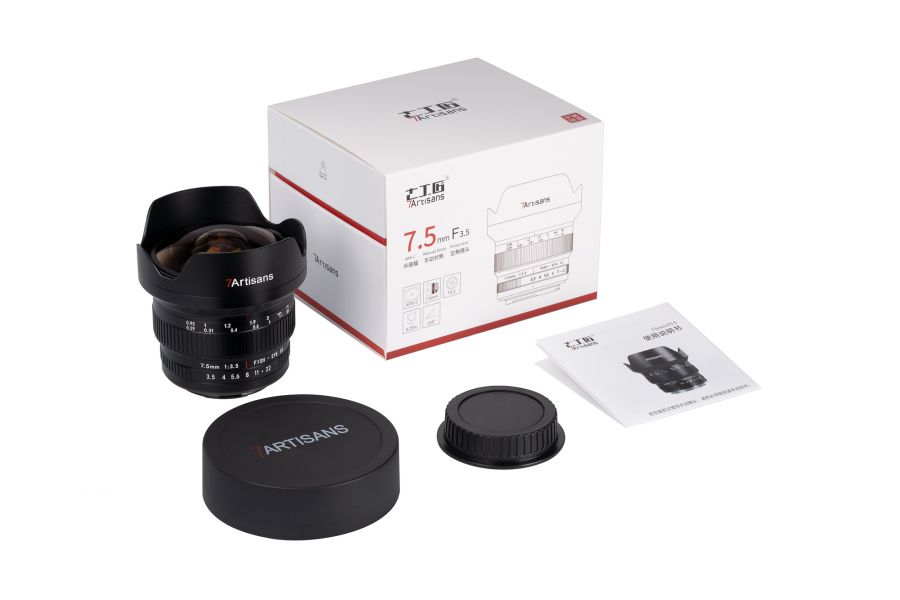 Объектив 7artisans MF 7.5mm F3.5 для Canon EF