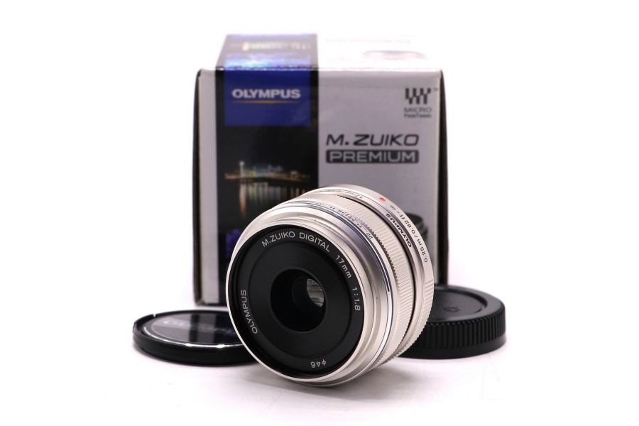Olympus M.Zuiko Digital 17mm f/1.8 MSC в упаковке