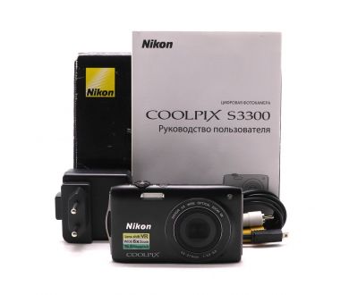 Фотоаппарат Nikon Coolpix S3300 в упаковке