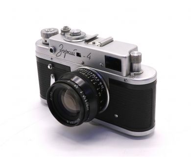 Фотоаппарат Зоркий 4 + Юпитер-8 black (КМЗ, 1972)
